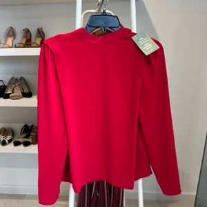 NWT H&M Defined Shoulder Blouse in Size XS